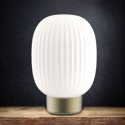 LED Prigušiva stolna lampa na dodir LATTE LED/1,8W/5V USB 2000 mAh zlatna/bijela