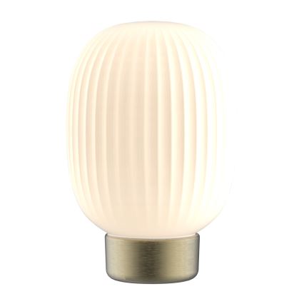 LED Prigušiva stolna lampa na dodir LATTE LED/1,8W/5V USB 2000 mAh zlatna/bijela