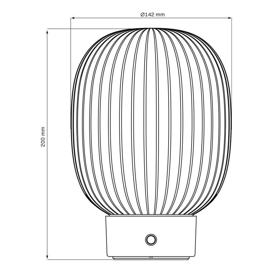 LED Prigušiva stolna lampa na dodir LATTE LED/1,8W/5V USB 2000 mAh zlatna/bijela