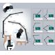 LED Prigušiva dodirna fleksibilna stolna lampa LED/12W/230V 3000/4000/5000/6500K CRI 92 crna