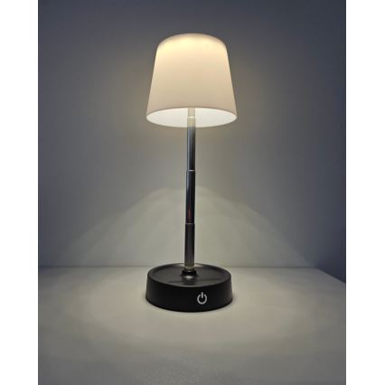 LED Prigušiva stolna lampa na dodir LED/3W/5V USB 800 mAh bijela