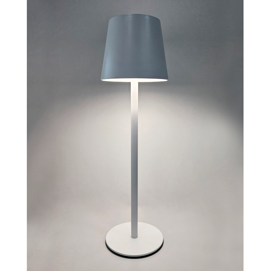 LED Prigušiva stolna lampa na dodir LED/5W/5V USB 1200 mAh bijela