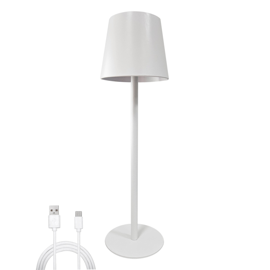LED Prigušiva stolna lampa na dodir LED/5W/5V USB 1200 mAh bijela