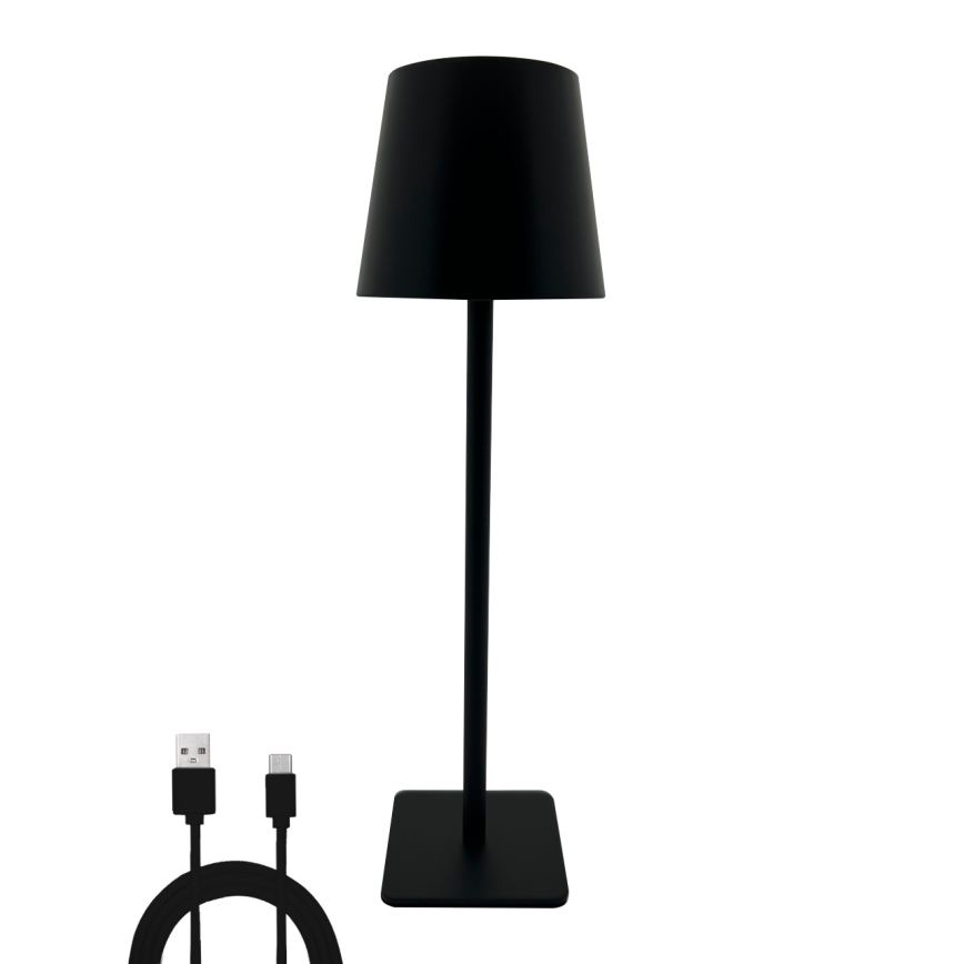 LED Prigušiva stolna lampa na dodir LED/5W/5V USB 1200 mAh crna