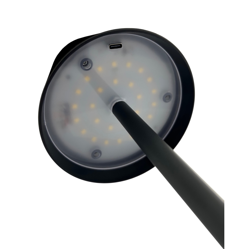 LED Prigušiva stolna lampa na dodir LED/5W/5V USB 1200 mAh crna