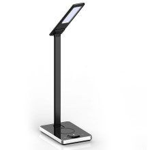 LED Prigušiva stolna lampa na dodir LED/7W/5V 3000-6500K USB crna