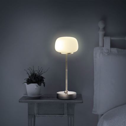 LED Prigušiva stolna lampa na dodir RIMINI LED/2W/5V USB 2000 mAh zlatna/bijela