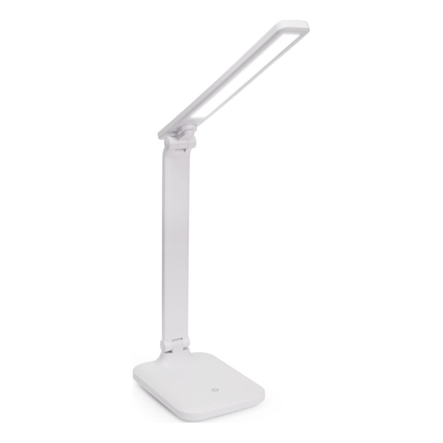 LED Prigušiva stolna lampa na dodir s bežičnim punjenjem i USB portom REMUS LED/5W/230V bijela