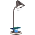 LED Prigušiva stolna lampa s bežičnim punjenjem FINCH LED/9W/12/230V smeđa/zlatna