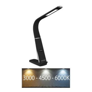 LED Prigušiva stolna lampa s bežičnim punjenjem i senzorom LORD EVO LED/8W/230V 3000K/4500K/6000K crna