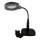 LED Prigušiva stolna lampa s bifokalnim povećalom LED/6W/230V 6000-7000K crna