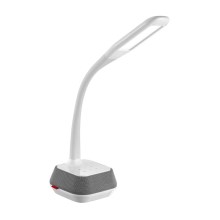 LED Prigušiva stolna lampa s bluetooth zvučnikom i USB-om LED/18W/230V