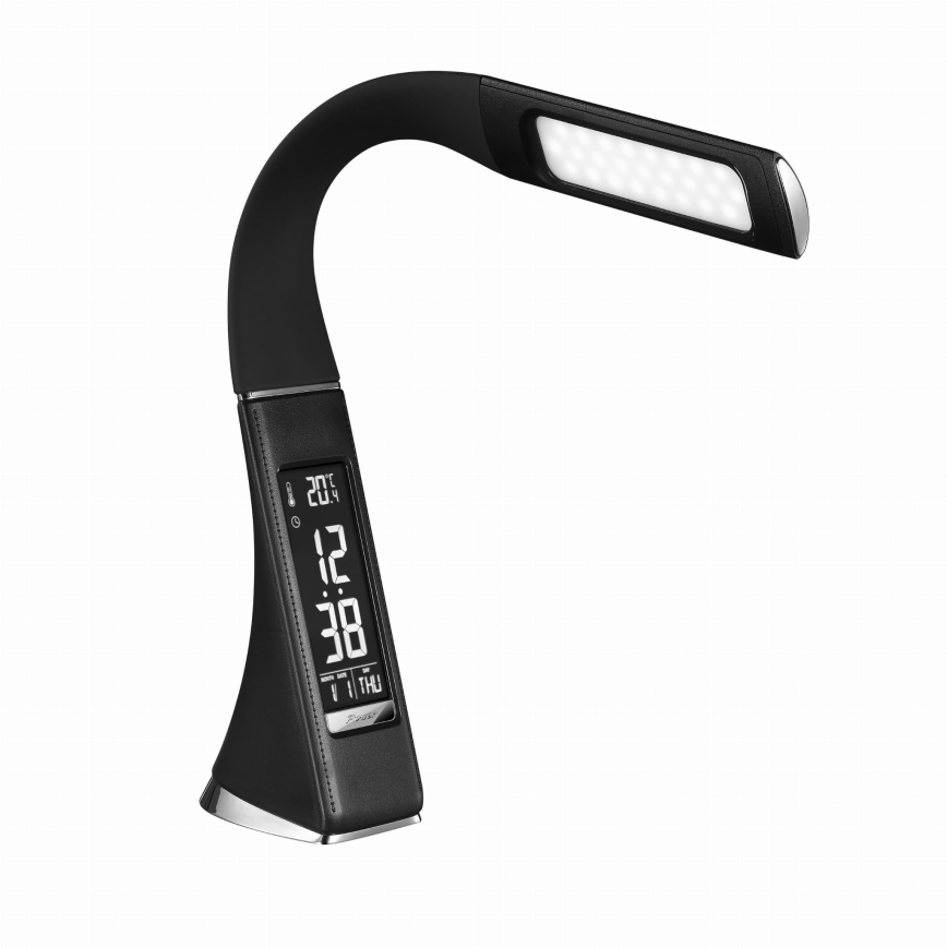 LED stolna lampa s dodirnim upravljanjem i zaslonom, s podesivom svjetlinom, LED/10W/5V, crna