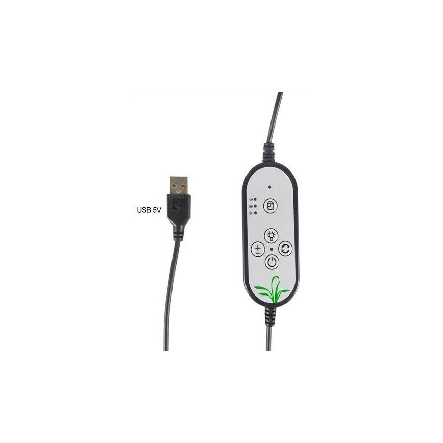 LED Prigušiva stolna lampa s kvačicom za uzgoj biljaka LED/15W/5V