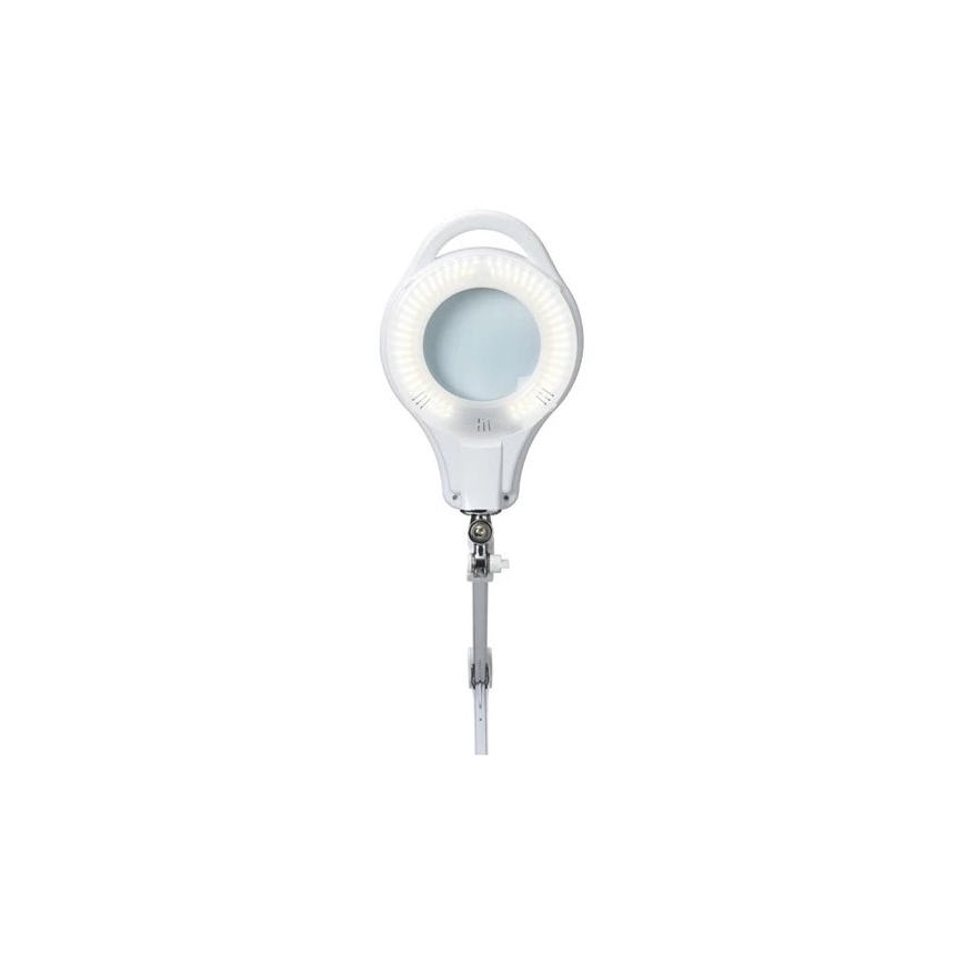 LED Prigušiva stolna lampa s povećalom LED/10W/230V bijela