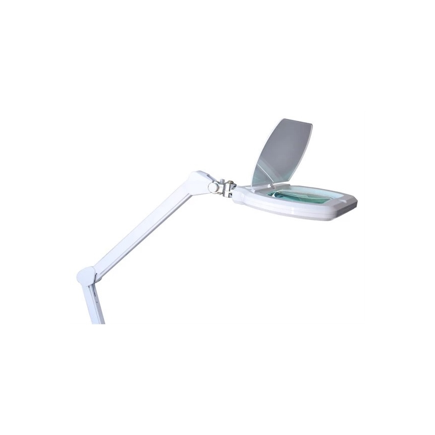 LED Prigušiva stolna lampa s povećalom LED/12W/230V bijela