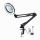LED Prigušiva stolna lampa s povećalom LED/22W/5V 4000-6000K crna