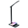 LED Prigušiva stolna lampa s upravljanjem na dodir i bežičnim punjenjem JOY LED/6W/230V+USB crna