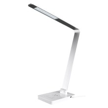 LED Prigušiva stolna lampa s upravljanjem na dodir i bežičnim punjenjem LED/9W/230V 3000-6500K bijela