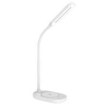 LED Prigušiva stolna lampa s upravljanjem na dodir i bežičnim punjenjem OCTAVIA LED/7W/230V bijela