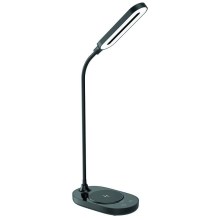 LED Prigušiva stolna lampa s upravljanjem na dodir i bežičnim punjenjem OCTAVIA LED/7W/230V crna
