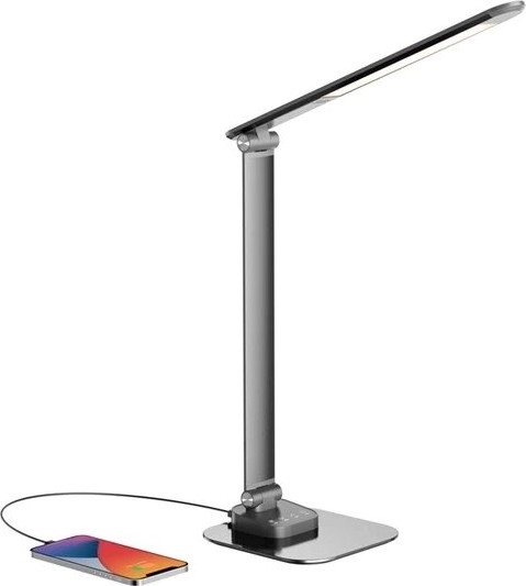 LED Prigušiva stolna lampa s USB LED/7,5W/230V 3000K/4000K/5500K antracit