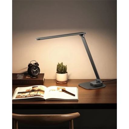 LED Prigušiva stolna lampa s USB LED/7,5W/230V 3000K/4000K/5500K antracit