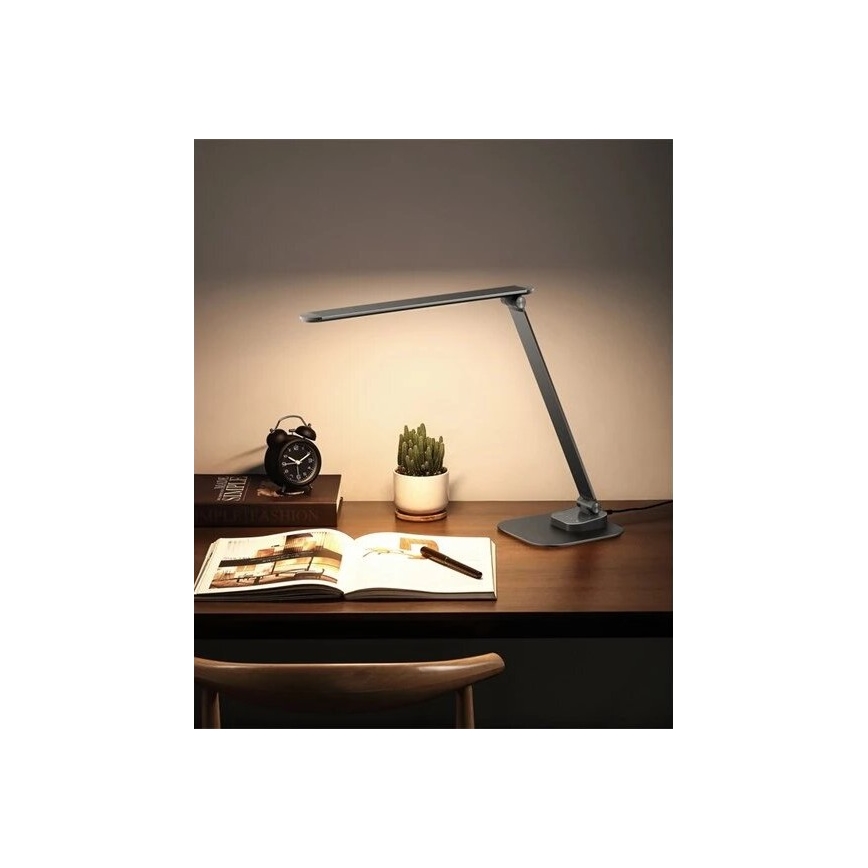LED Prigušiva stolna lampa s USB LED/7,5W/230V 3000K/4000K/5500K antracit