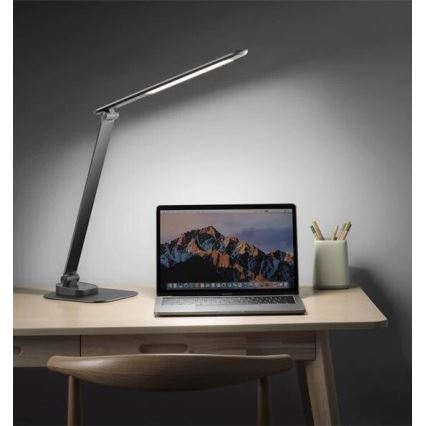 LED Prigušiva stolna lampa s USB LED/7,5W/230V 3000K/4000K/5500K antracit