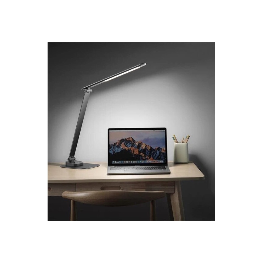 LED Prigušiva stolna lampa s USB LED/7,5W/230V 3000K/4000K/5500K antracit