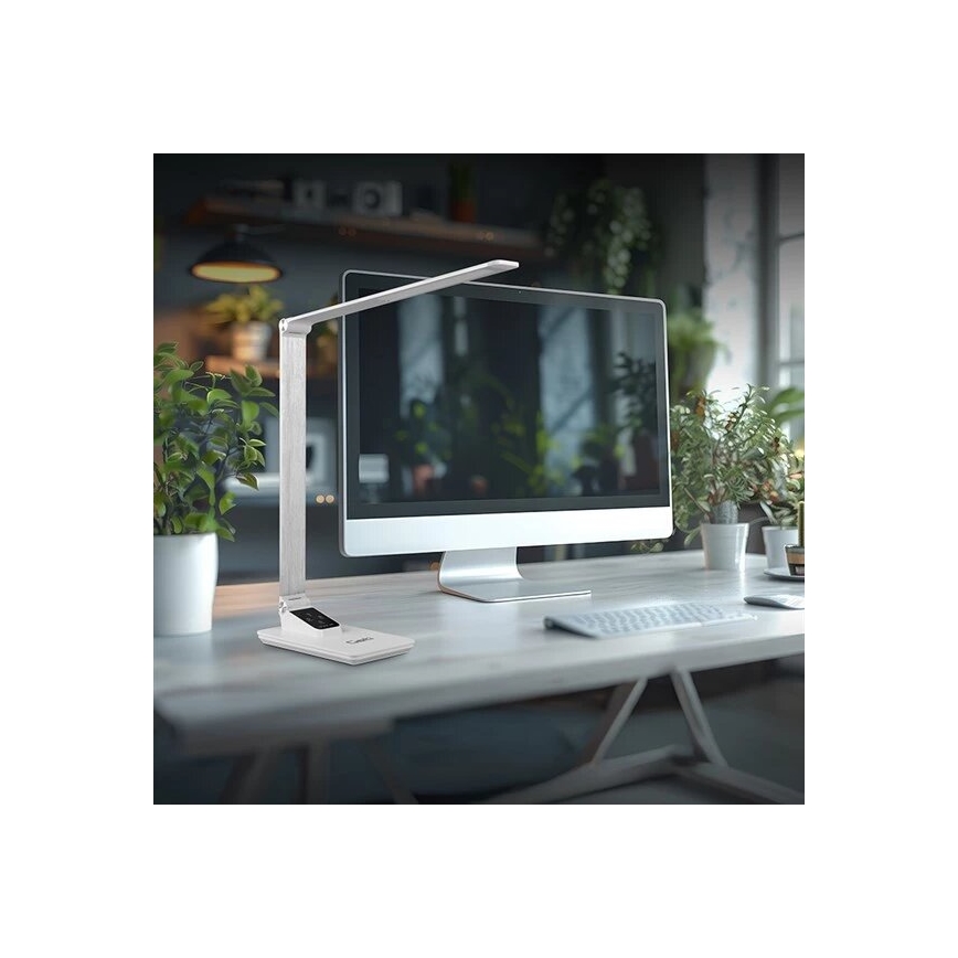LED Prigušiva stolna lampa s USB LED/7W/230V 3000K/4000K/5500K bijela