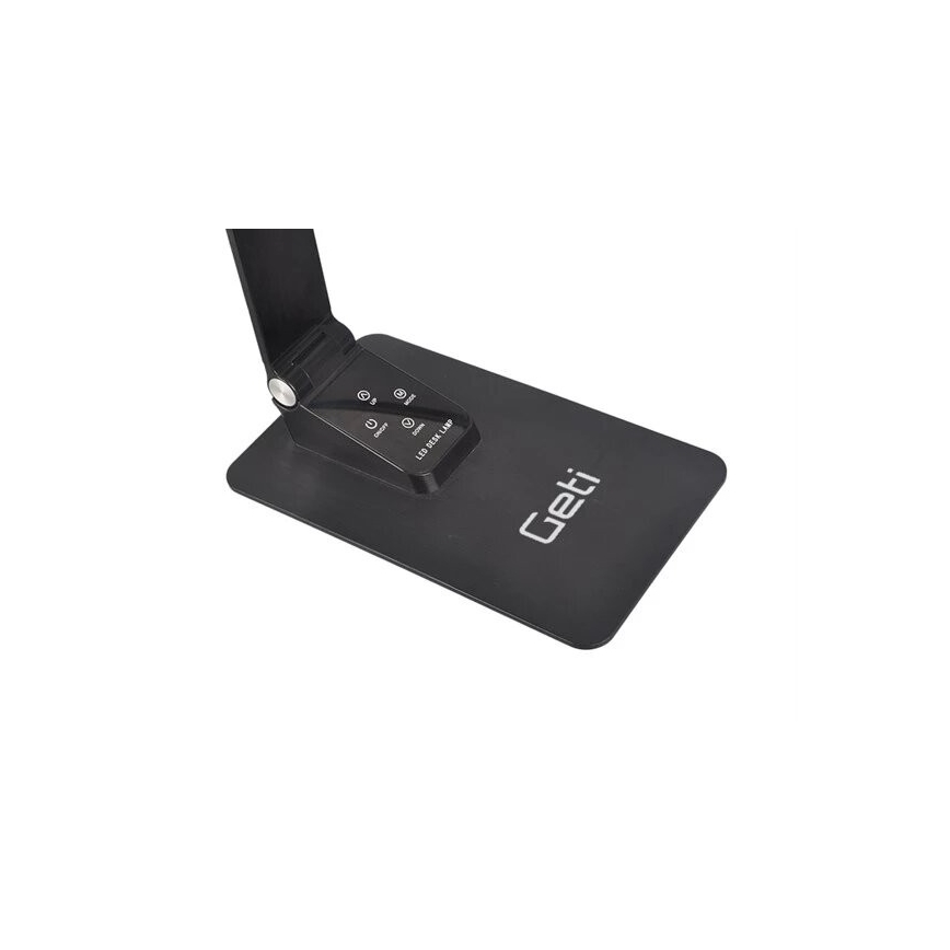 LED Prigušiva stolna lampa s USB LED/7W/230V 3000K/4000K/5500K crna