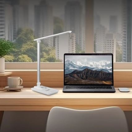 LED Prigušiva stolna lampa s USB LED/9W/230V 3000K/4000K/5500K bijela