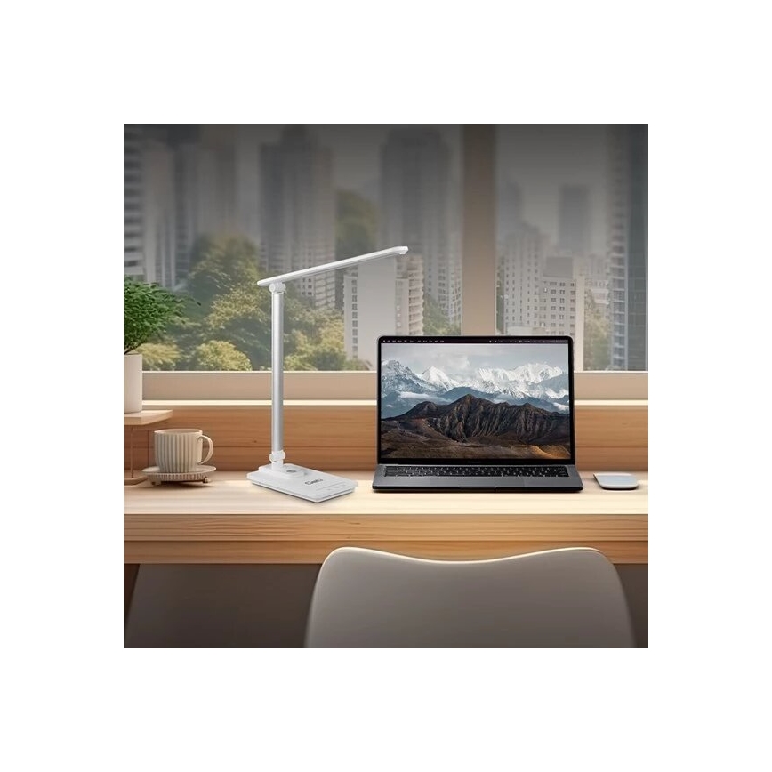 LED Prigušiva stolna lampa s USB LED/9W/230V 3000K/4000K/5500K bijela