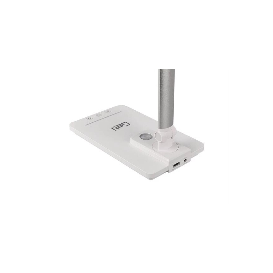 LED Prigušiva stolna lampa s USB LED/9W/230V 3000K/4000K/5500K bijela
