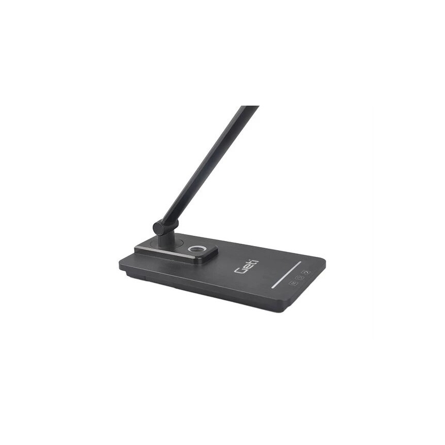 LED Prigušiva stolna lampa s USB LED/9W/230V 3000K/4000K/5500K crna