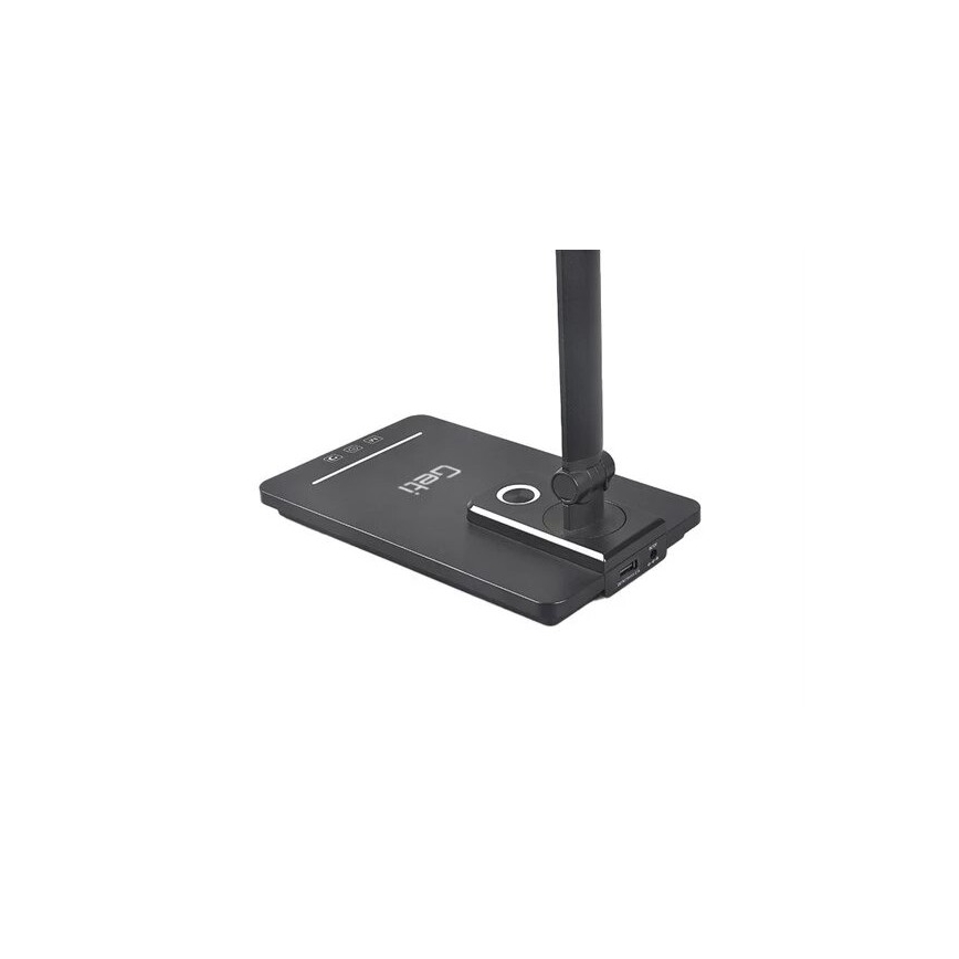 LED Prigušiva stolna lampa s USB LED/9W/230V 3000K/4000K/5500K crna