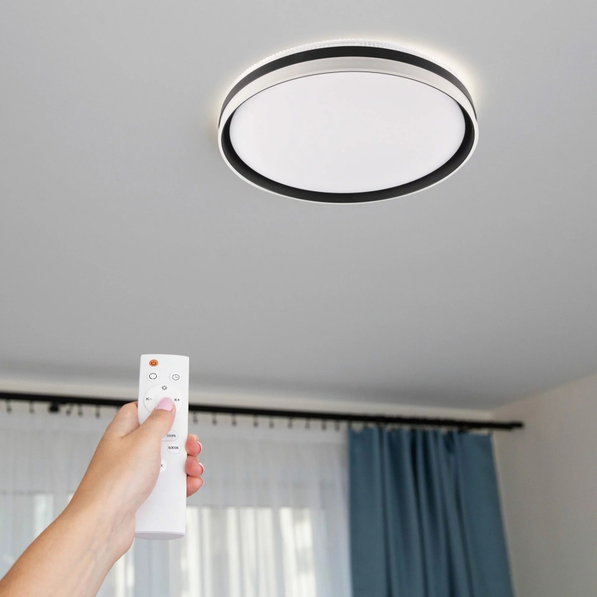LED Prigušiva stropna svjetiljka za kupaonicu BARBARA LED/72W/230V pr. 48,5 cm 3000-6000K IP44 + daljinski upravljač