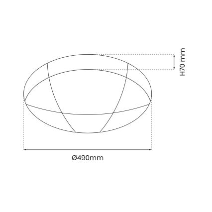 LED Prigušiva stropna svjetiljka BOB LED/40W/230V 3000-6000K + daljinski upravljač