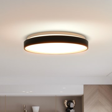 LED Prigušiva stropna svjetiljka CALA LED/48W/230V 3000-6500K crna/zlatna + daljinski upravljač