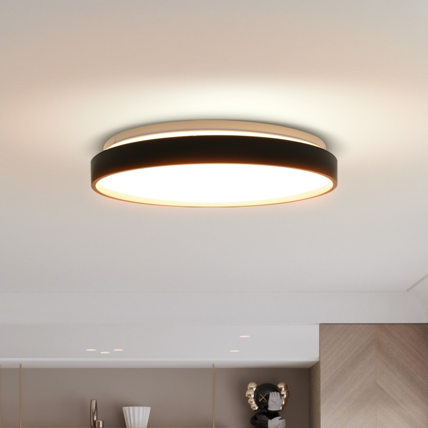 LED Prigušiva stropna svjetiljka CALA LED/48W/230V 3000-6500K crna/zlatna + daljinski upravljač