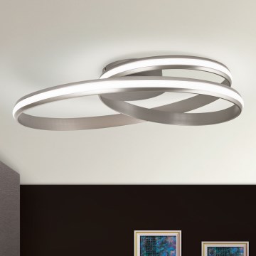 LED Prigušiva stropna svjetiljka CIRCUS LED/30W/230V srebrna