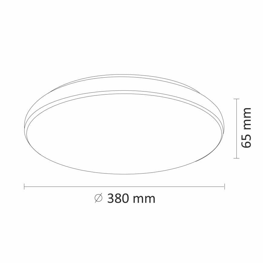 LED Prigušiva stropna svjetiljka DESERT LED/24W/230V s daljinskim upravljačem