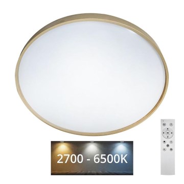 LED Prigušiva stropna svjetiljka DRINA LED/36W/230V 2700-6500K pr. 50 cm + daljinski upravljač
