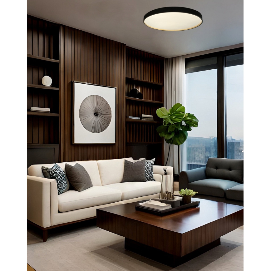 LED Prigušiva stropna svjetiljka EBRO LED/36W/230V 2700-6500K pr. 50 cm + daljinski upravljač