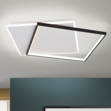 LED Prigušiva stropna svjetiljka EMANUEL LED/50W/230V bijela/crna