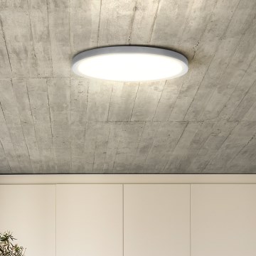LED Prigušiva stropna svjetiljka ESTELA LED/36W/230V pr.30 cm bijela + daljinski upravljač