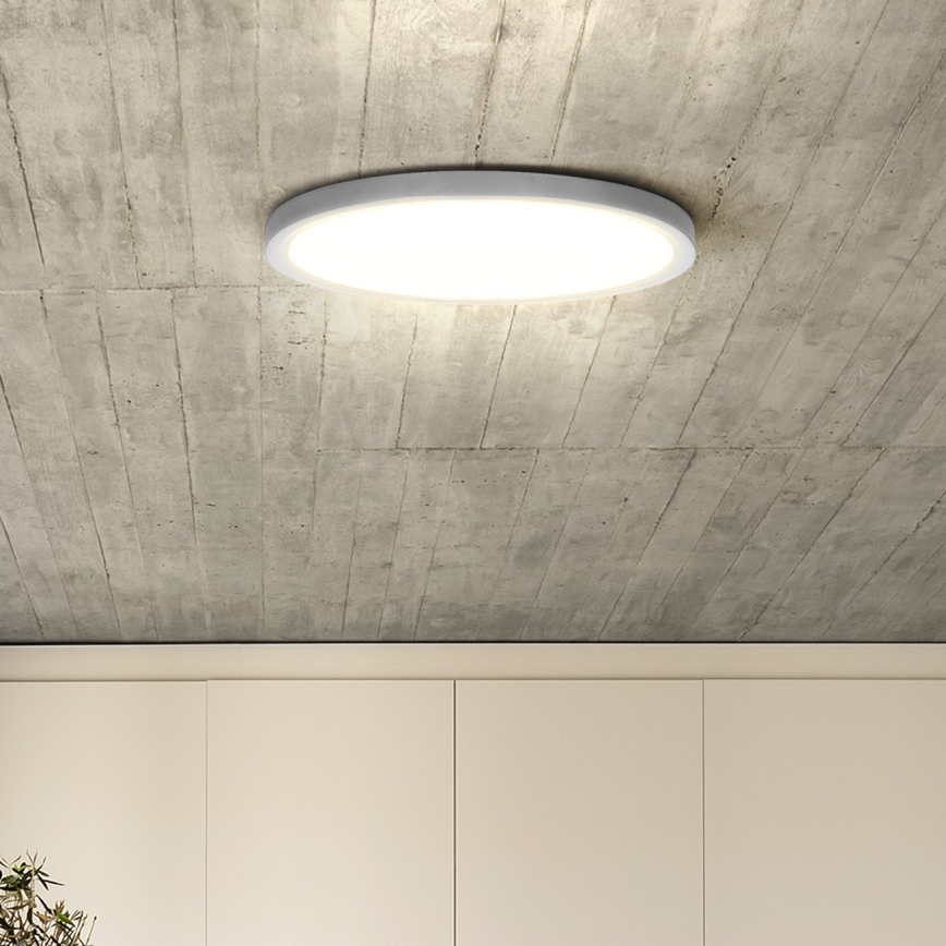 LED Prigušiva stropna svjetiljka ESTELA LED/36W/230V pr.30 cm bijela + daljinski upravljač
