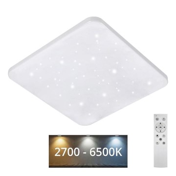 LED Prigušiva stropna svjetiljka FLORA LED/60W/230V 2700-6500K 53x53 cm +daljinski upravljač