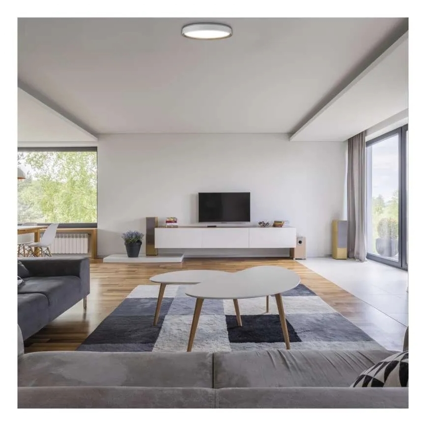 LED Prigušivo stropno svjetlo ILVI LED/30W/230V 2700-6500K promjer 40 cm bijela/bež + daljinski upravljač